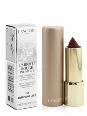 Lancome L'Absolu Rouge Intimatte Matte Lipstick: Burning Lips (155)